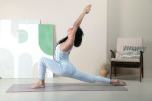 stretching